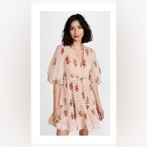 Zimmerman pleated floral mini dress